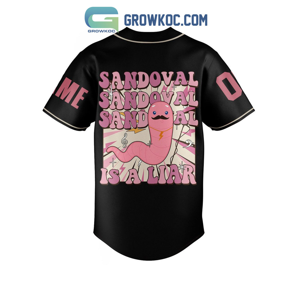 Scandoval No 1 Liar Vanderpump Rules Personalized Baseball Jersey baseball jersey product view 3