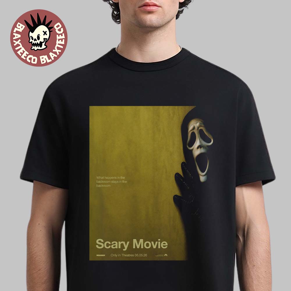 Scary Movie 6 Backrooms Parody Poster What Happens In The Backroom Stays In The Backroom T-Shirt - T-Shirt, Sweatshirt, Hoodie