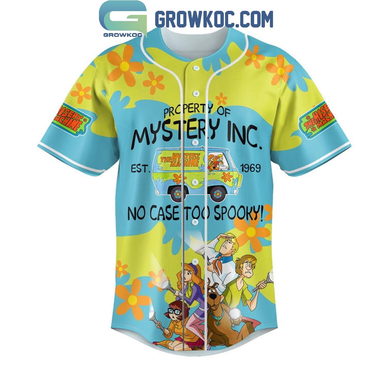 Scooby Doo Property Of Mystery Inc. No Case To Sppoky Personalized Baseball Jersey baseball jersey product view 2