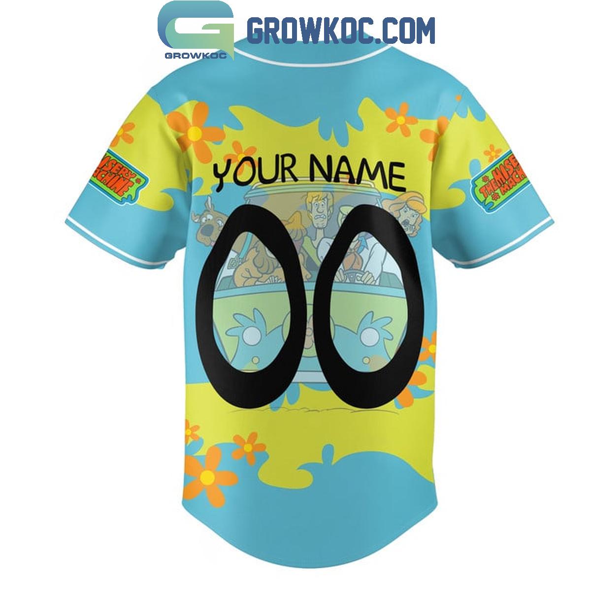 Scooby Doo Property Of Mystery Inc. No Case To Sppoky Personalized Baseball Jersey baseball jersey product view 3