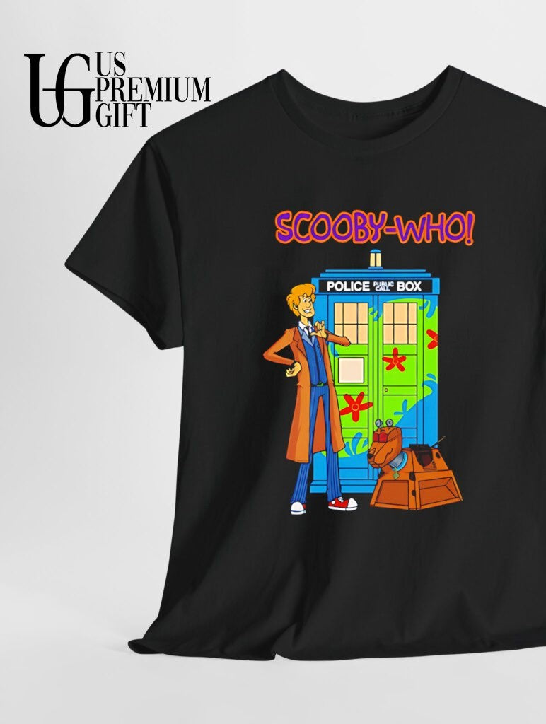 Scooby Who Police Public Call Box - Adult & Kids T-Shirts, Sweatshirts & Hoodies apparel design preview 1
