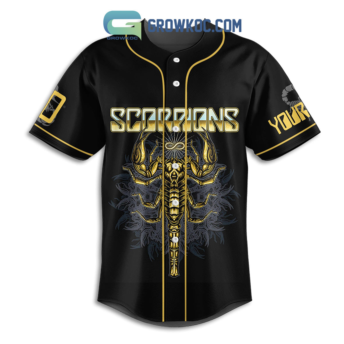 Scorpions Learn To Forgive Personalized Baseball Jersey baseball jersey product view 2