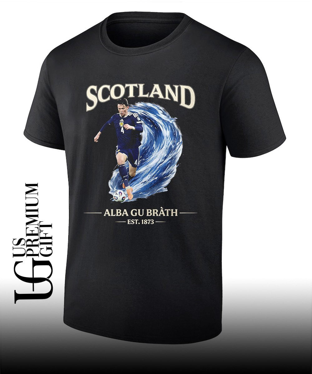 Scott McTominay Scotland National Football Team Alba Gu Brath Wave Est 1873 shirt Unisex T-shirt, Sweatshirt, Hoodie, Long Sleeve Tee - T-Shirt, Sweatshirt, Hoodie