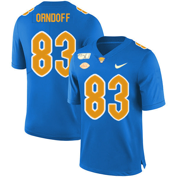 Scott Orndoff 83 Blue College Football Jersey football jersey product view 1