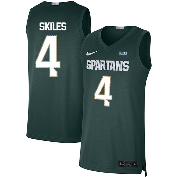Scott Skiles 4 Green College Football Jersey football jersey product view 1