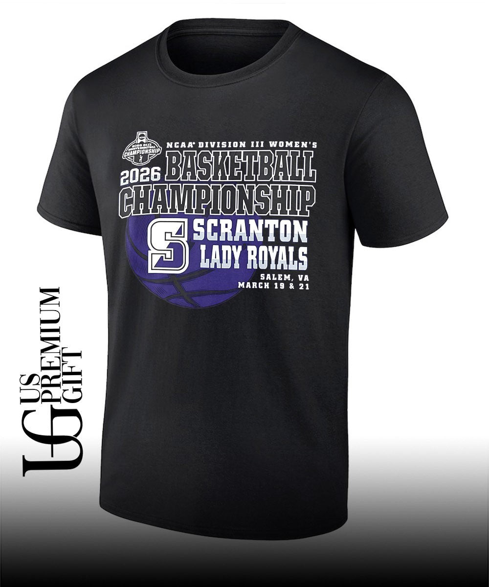 Scranton Lady Royals NCAA Division III Womens Basketball Championship 2026 shirt Unisex T-shirt, Sweatshirt, Hoodie, Long Sleeve Tee - T-Shirt, Sweatshirt, Hoodie