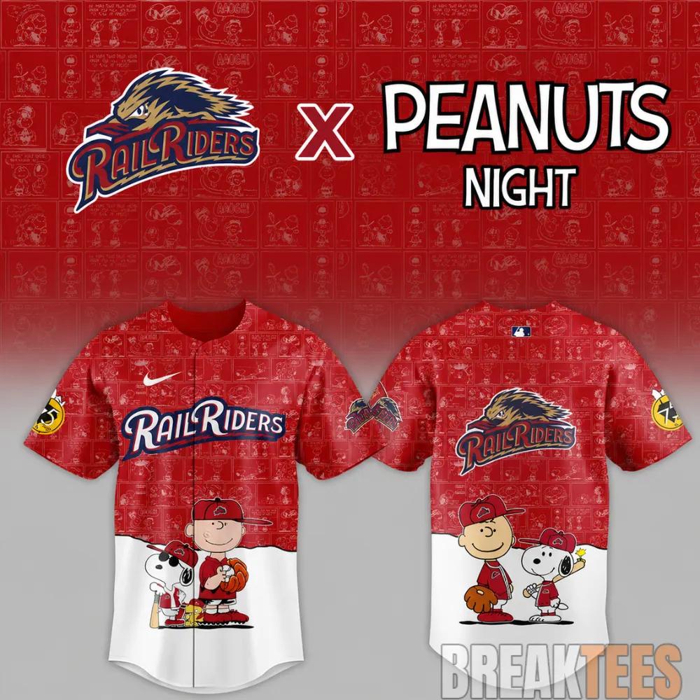 Scranton Wilkes-Barre RailRiders x Peanuts Night MiLB 2026 Baseball Jersey Unisex T-shirt, Sweatshirt, Hoodie, Long Sleeve Tee - T-Shirt, Sweatshirt, Hoodie