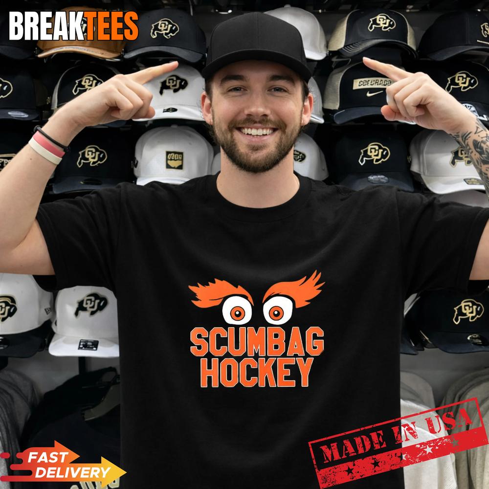 Scumbag Hockey Gritty Philadelphia Flyers Hockey NHL 2026 logo T-Shirt Unisex T-shirt, Sweatshirt, Hoodie, Long Sleeve Tee - T-Shirt, Sweatshirt, Hoodie