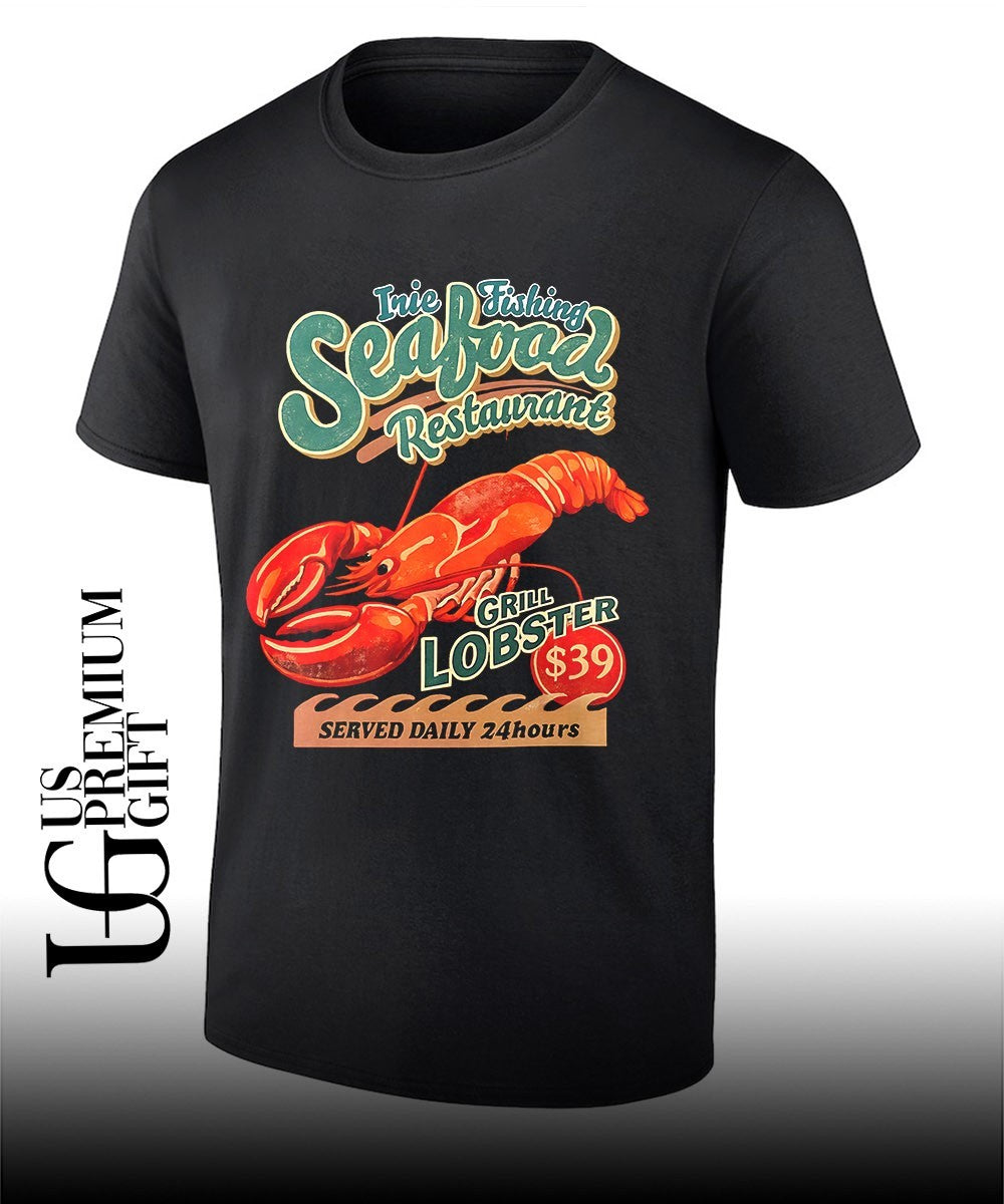 Seafood Restaurant Grill Lobster shirt Unisex T-shirt, Sweatshirt, Hoodie, Long Sleeve Tee - T-Shirt, Sweatshirt, Hoodie