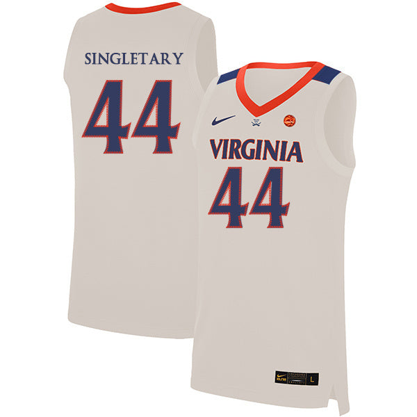 Sean Singletary 44 White College Football Jersey football jersey product view 1