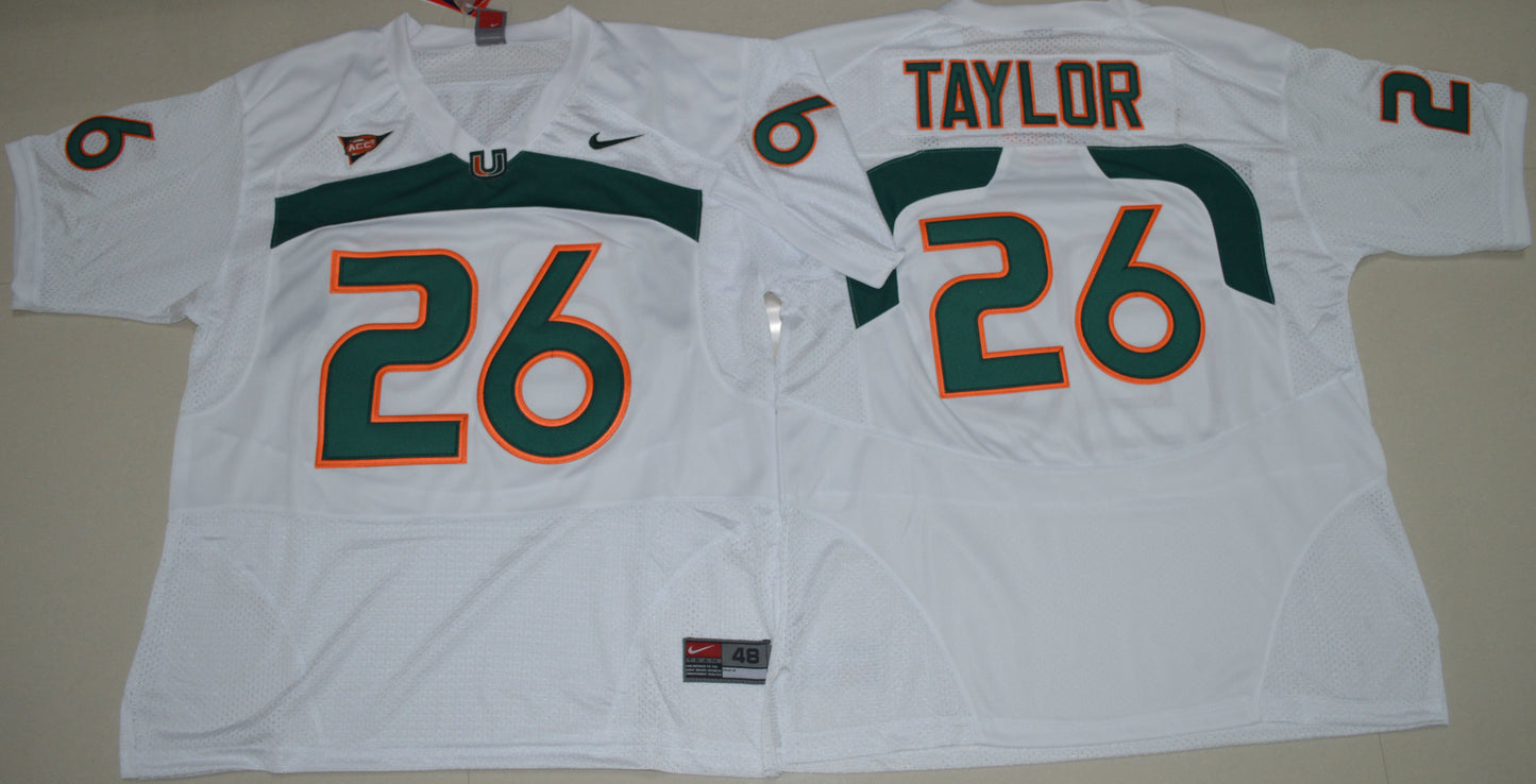 Sean Taylor 26 White College Football Jersey football jersey product view 1