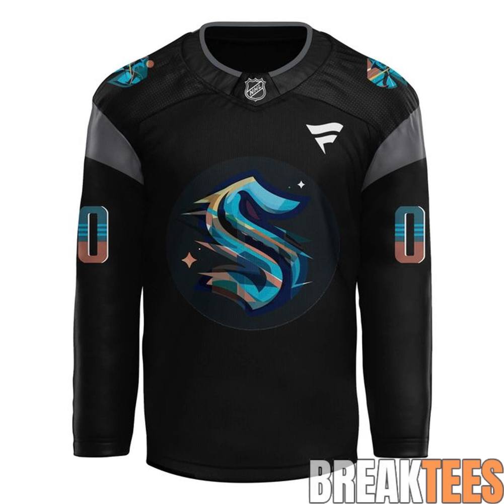 Seattle Kraken 2026 Black Hockey History Night Custom - Adult & Kids T-Shirts, Sweatshirts & Hoodies apparel design preview 2