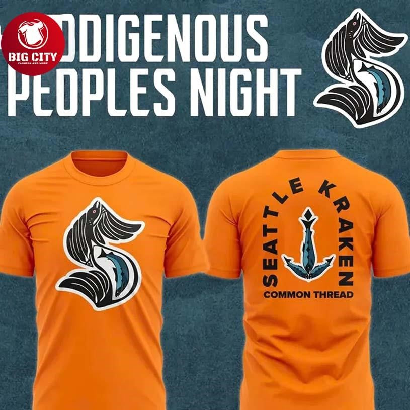 Seattle Kraken and Indigenous Peoples Night Two Sided Shirt Unisex T-shirt, Sweatshirt, Hoodie, Long Sleeve Tee - T-Shirt, Sweatshirt, Hoodie