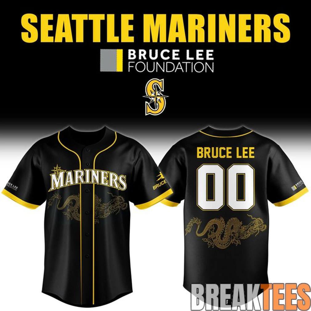 Seattle Mariners 2026 Bruce Lee Night Custom Baseball Jersey Unisex T-shirt, Sweatshirt, Hoodie, Long Sleeve Tee - T-Shirt, Sweatshirt, Hoodie