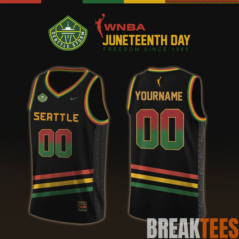 Seattle Storm 2026 WNBA x Juneteenth Day Basketball Jersey Unisex T-shirt, Sweatshirt, Hoodie, Long Sleeve Tee - T-Shirt, Sweatshirt, Hoodie