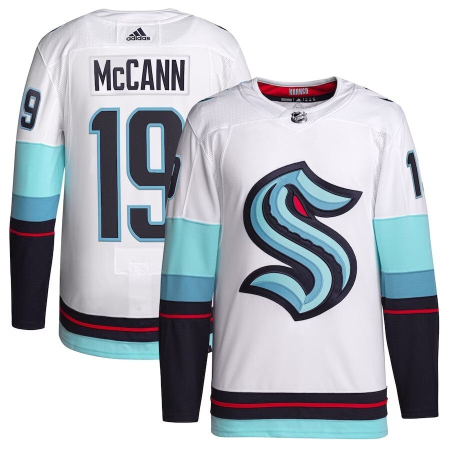 Seattle Kraken #19 Jared McCann Away Authentic Primegreen Player Jersey - White Hockey Jersey hockey jersey product view 1