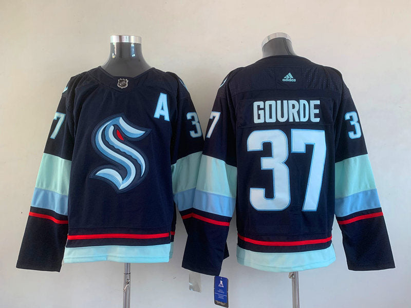 Seattle Kraken #37 Yanni Gourde Style 3 Hockey Jersey hockey jersey product view 1