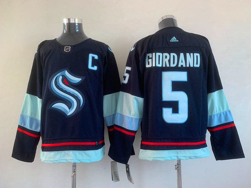 Seattle Kraken #5 Mark Giordano Style 2 Hockey Jersey hockey jersey product view 1