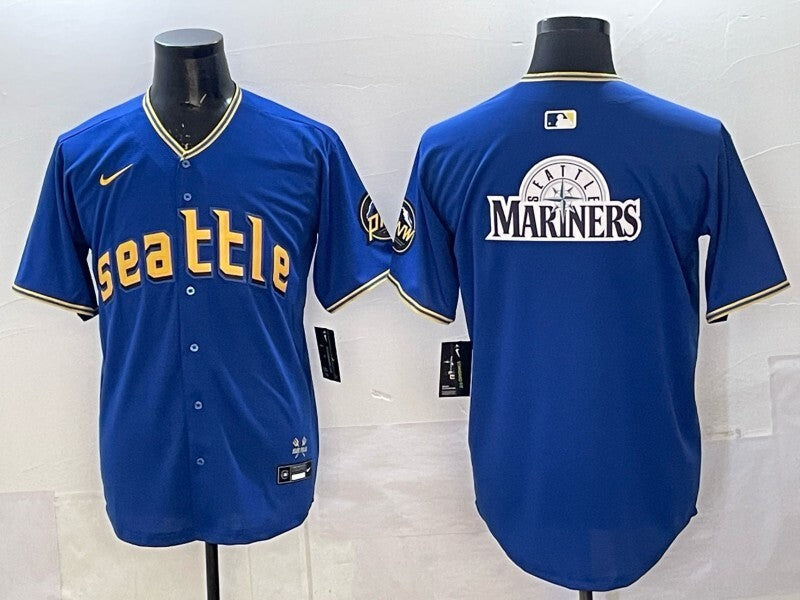 Seattle Mariners Mariners City Adult Style 1 Baseball Jersey baseball jersey product view 1