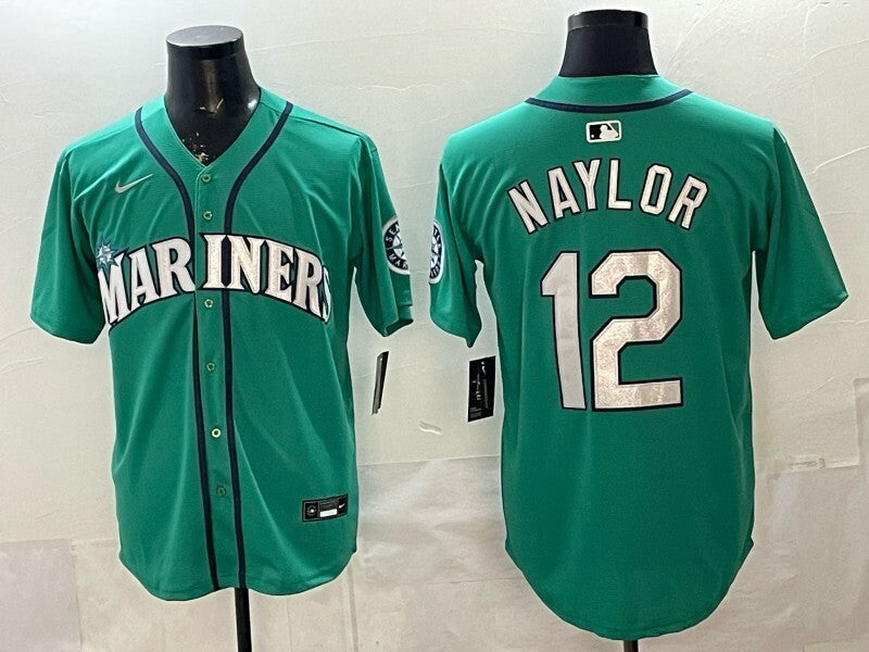 Seattle Mariners #12 Josh Naylor Mariners Adult Style 1 Baseball Jersey baseball jersey product view 1