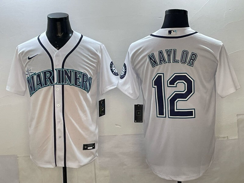 Seattle Mariners #12 Josh Naylor Mariners Adult Style 3 Baseball Jersey baseball jersey product view 1