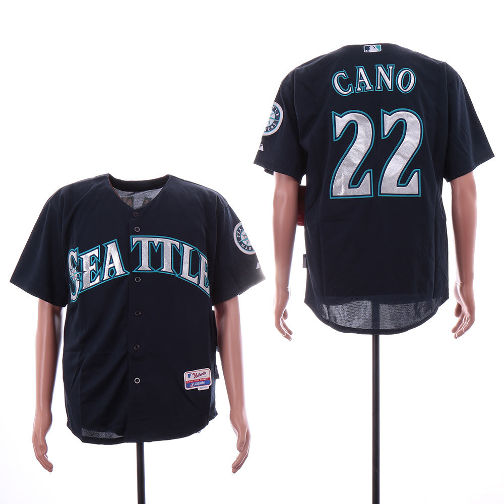 Seattle Mariners #22 Robinson Cano Baseball Jersey baseball jersey product view 1