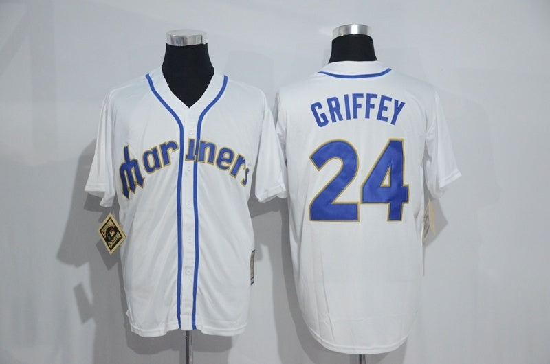 Seattle Mariners #24 Ken Griffey Style 3 Baseball Jersey baseball jersey product view 1