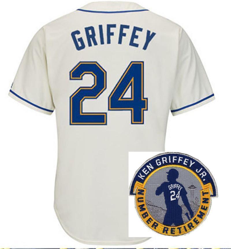 Seattle Mariners #24 Ken Griffey Style 6 Baseball Jersey baseball jersey product view 1