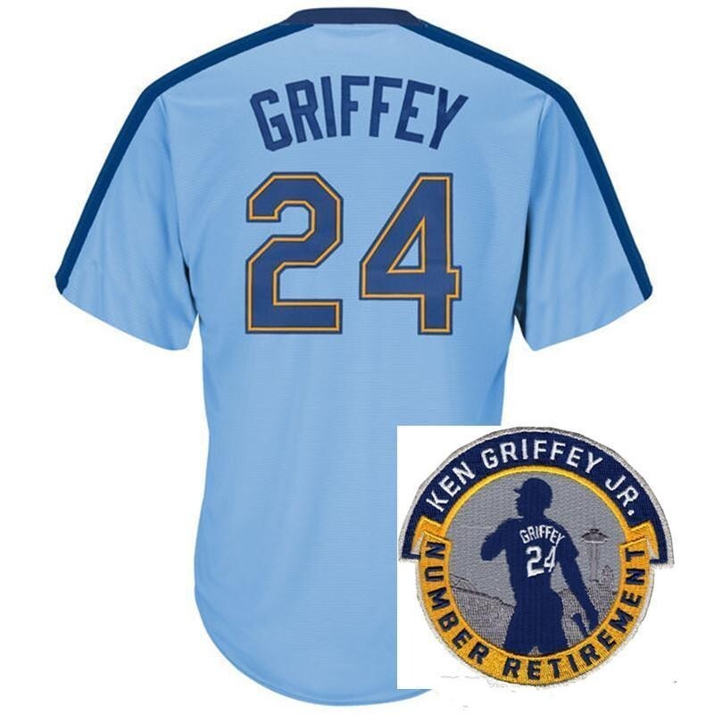 Seattle Mariners #24 Ken Griffey Style 7 Baseball Jersey baseball jersey product view 1