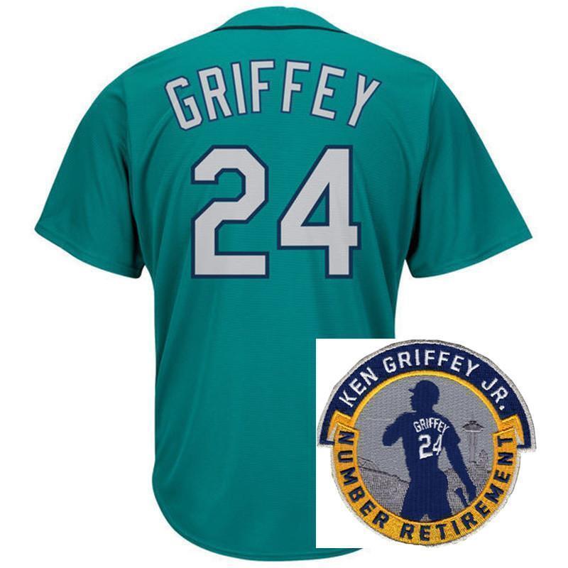 Seattle Mariners #24 Ken Griffey Style 8 Baseball Jersey baseball jersey product view 1