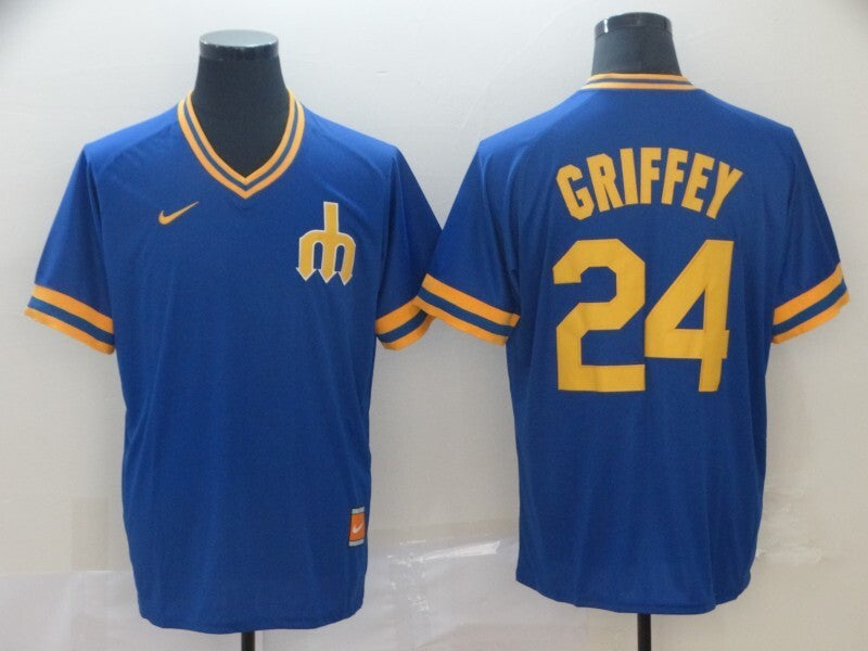 Seattle Mariners #24 Ken Griffey Baseball Jersey baseball jersey product view 1