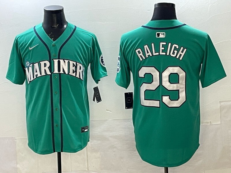 Seattle Mariners #29 Cal Raleigh Mariners Adult Style 2 Baseball Jersey baseball jersey product view 1