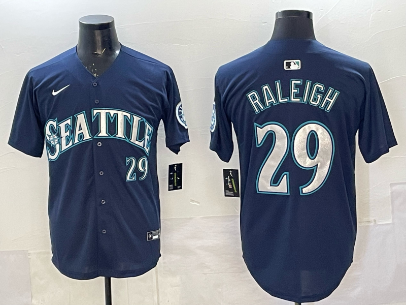 Seattle Mariners #29 Cal Raleigh Mariners Adult Style 3 Baseball Jersey baseball jersey product view 1