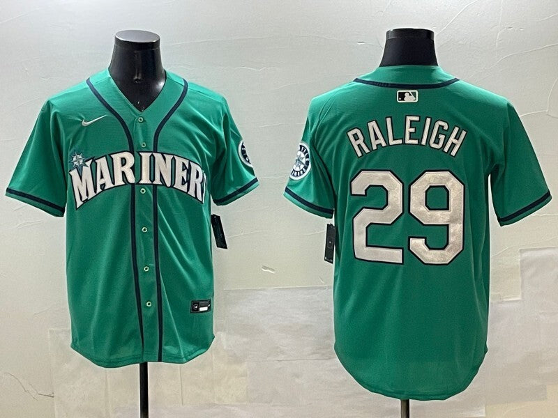 Seattle Mariners #29 Cal Raleigh Mariners Adult Style 7 Baseball Jersey baseball jersey product view 1
