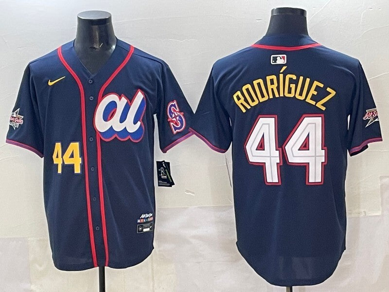 Seattle Mariners #44 Julio Rodriguez Mariners 25 All-Star Baseball Jersey baseball jersey product view 1