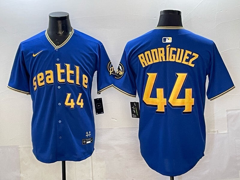 Seattle Mariners #44 Julio Rodriguez Mariners City Adult Baseball Jersey baseball jersey product view 1