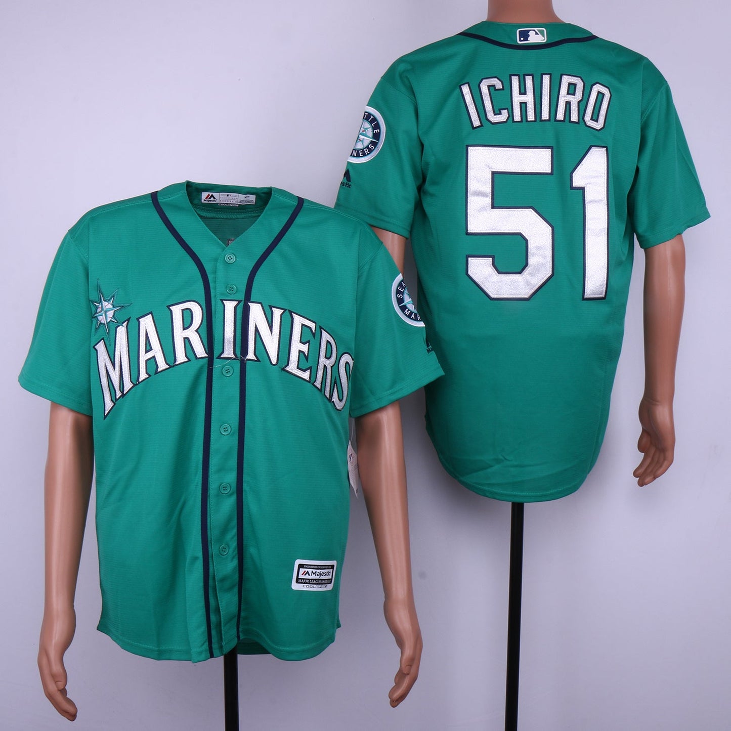 Seattle Mariners #51 Ichiro Suzuki Style 10 Baseball Jersey baseball jersey product view 1