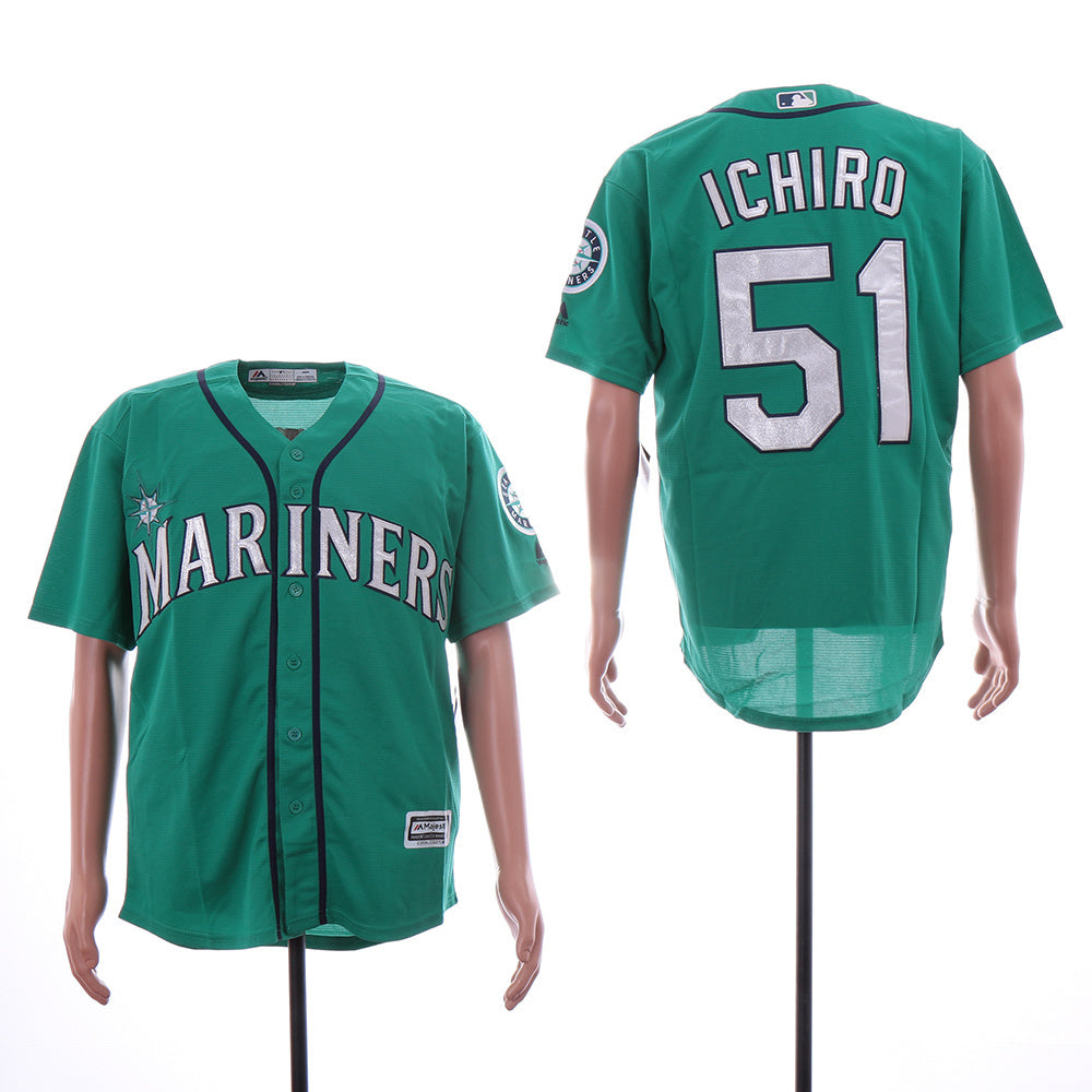 Seattle Mariners #51 Ichiro Suzuki Style 11 Baseball Jersey baseball jersey product view 1