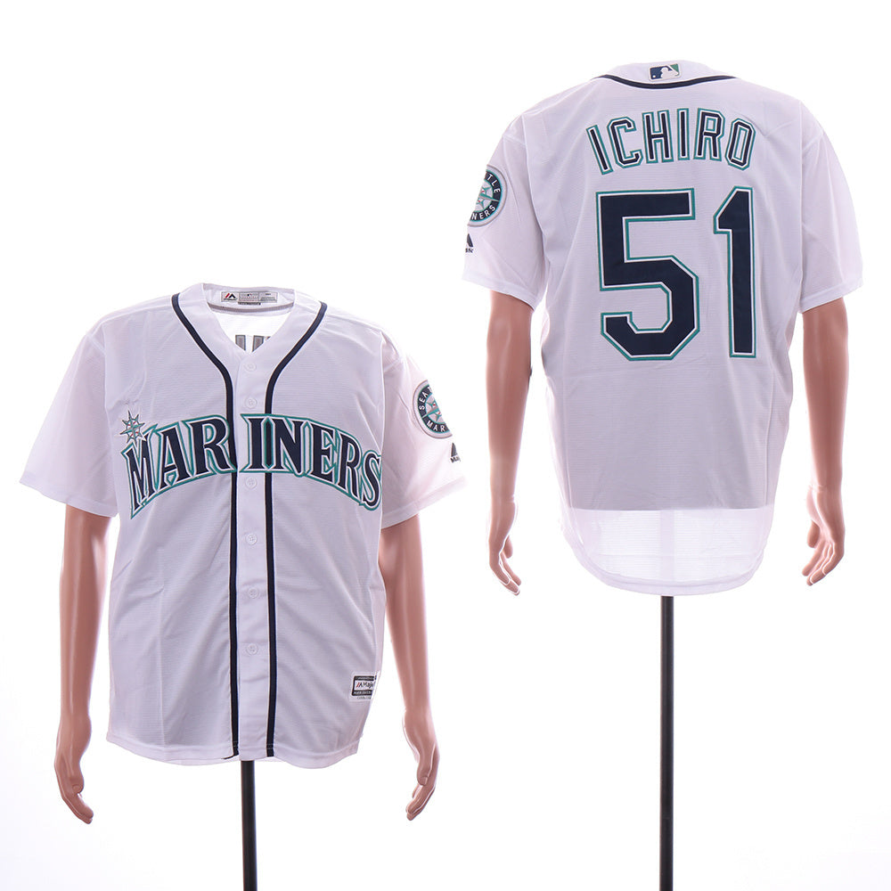 Seattle Mariners #51 Ichiro Suzuki Style 12 Baseball Jersey baseball jersey product view 1