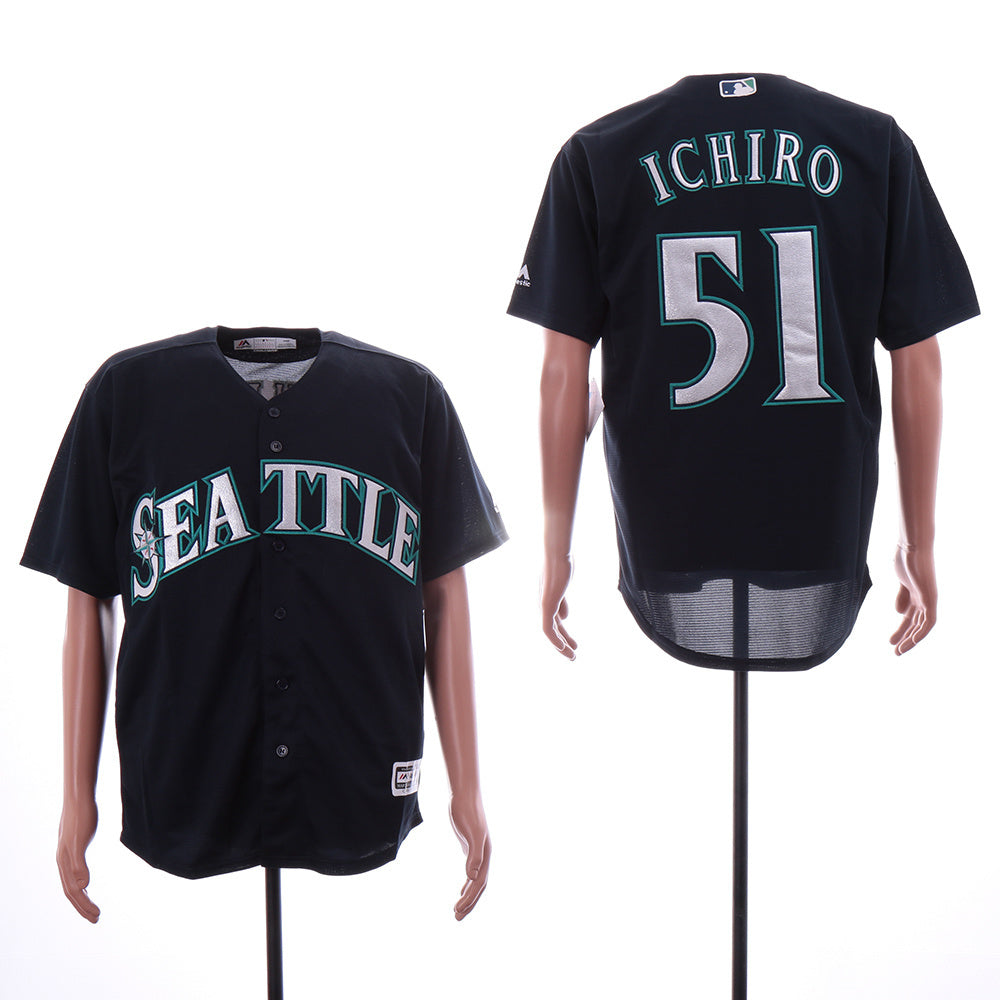 Seattle Mariners #51 Ichiro Suzuki Style 13 Baseball Jersey baseball jersey product view 1