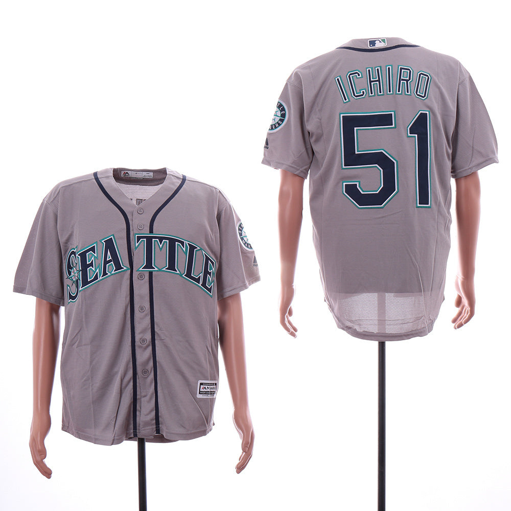 Seattle Mariners #51 Ichiro Suzuki Style 14 Baseball Jersey baseball jersey product view 1