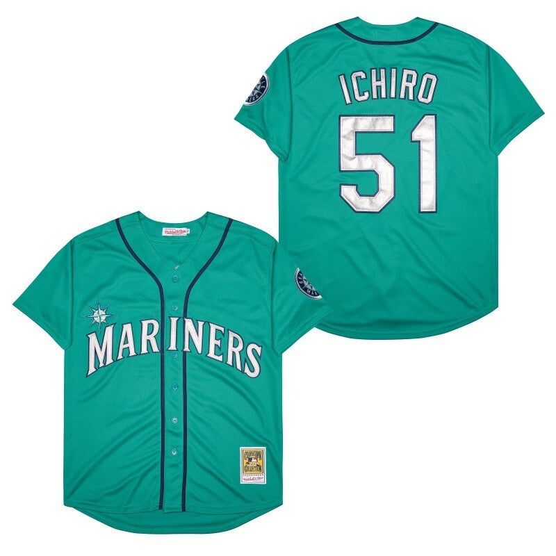 Seattle Mariners #51 Ichiro Suzuki Style 6 Baseball Jersey baseball jersey product view 1