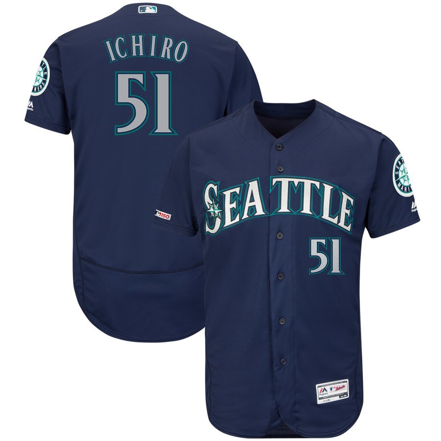 Seattle Mariners #51 Ichiro Suzuki Style 7 Baseball Jersey baseball jersey product view 1