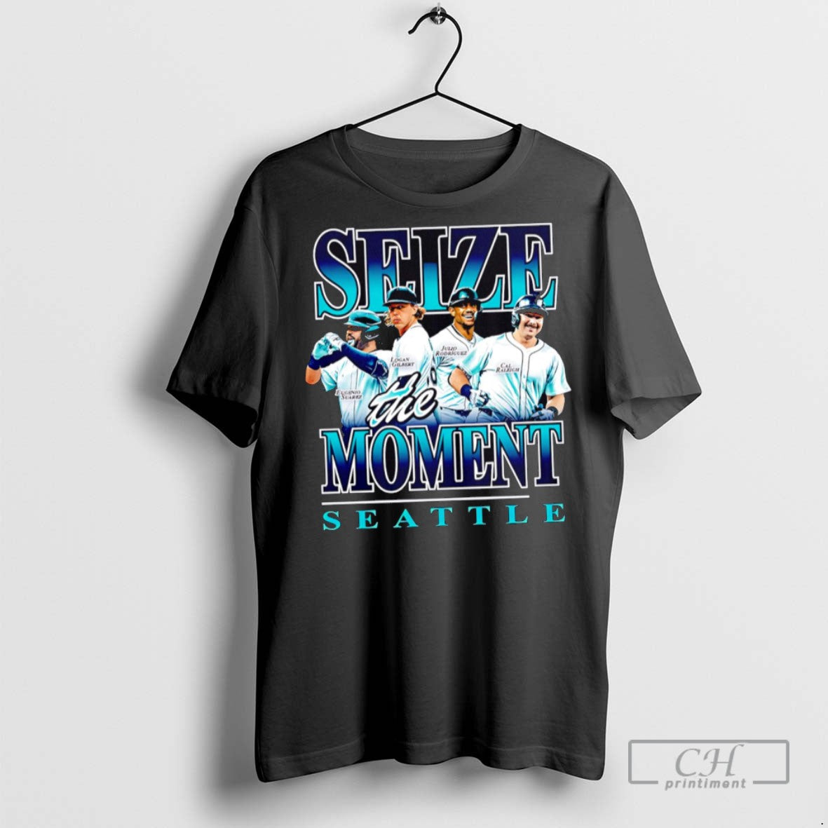 Seize The Moment Seattle Graphic T Shirts Unisex T-shirt, Sweatshirt, Hoodie, Long Sleeve Tee - T-Shirt, Sweatshirt, Hoodie