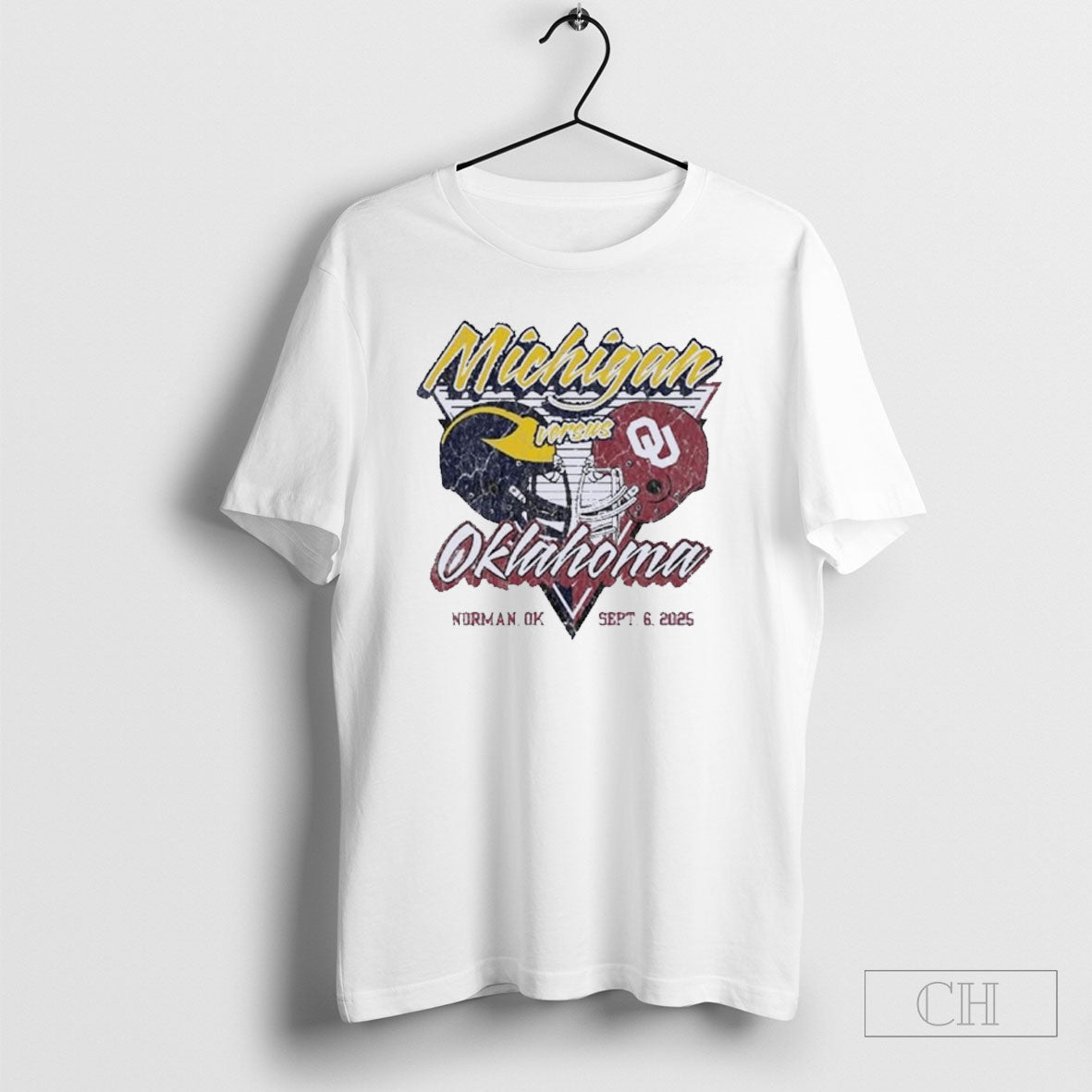 Sept 6 2025 Michigan Vs Oklahoma Shirt Tee Unisex T-shirt, Sweatshirt, Hoodie, Long Sleeve Tee - T-Shirt, Sweatshirt, Hoodie