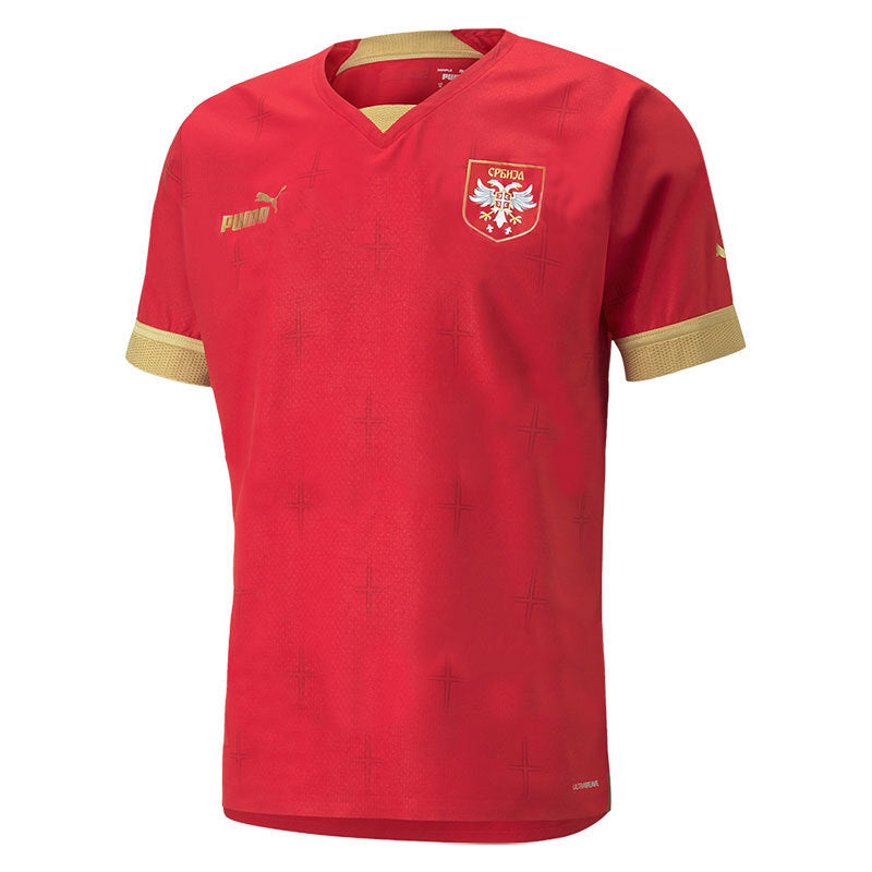 Serbia Home Soccer Jersey sports jersey product view 1