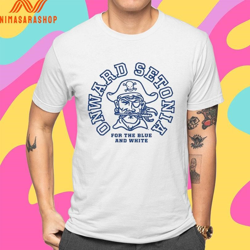 Seton Hall Pirates Men's Basketball Onward Setonia - Adult & Kids T-Shirts, Sweatshirts & Hoodies apparel design preview 4