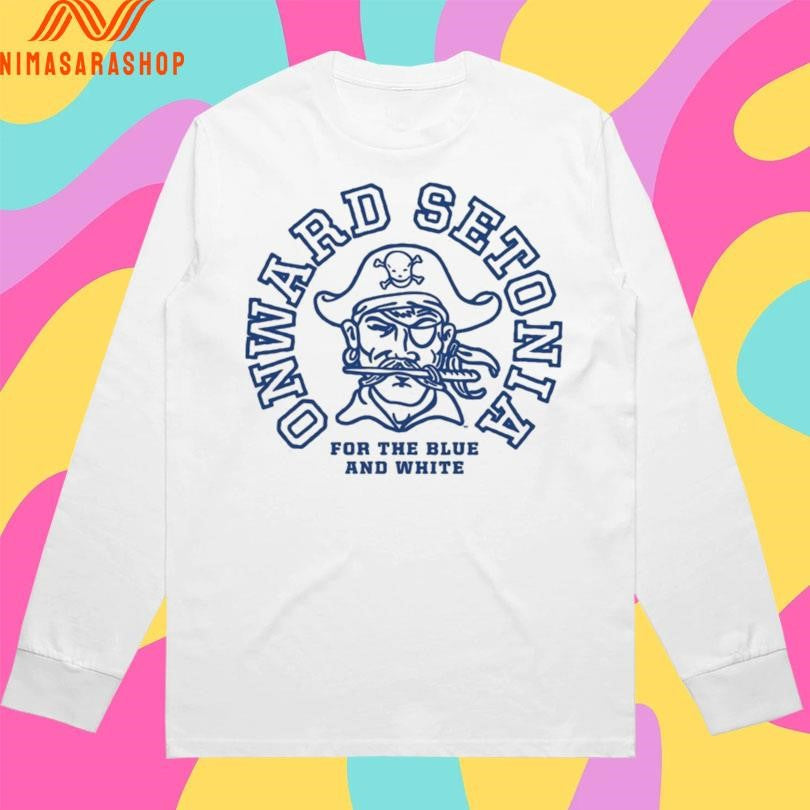 Seton Hall Pirates Men's Basketball Onward Setonia - Adult & Kids T-Shirts, Sweatshirts & Hoodies apparel design preview 3