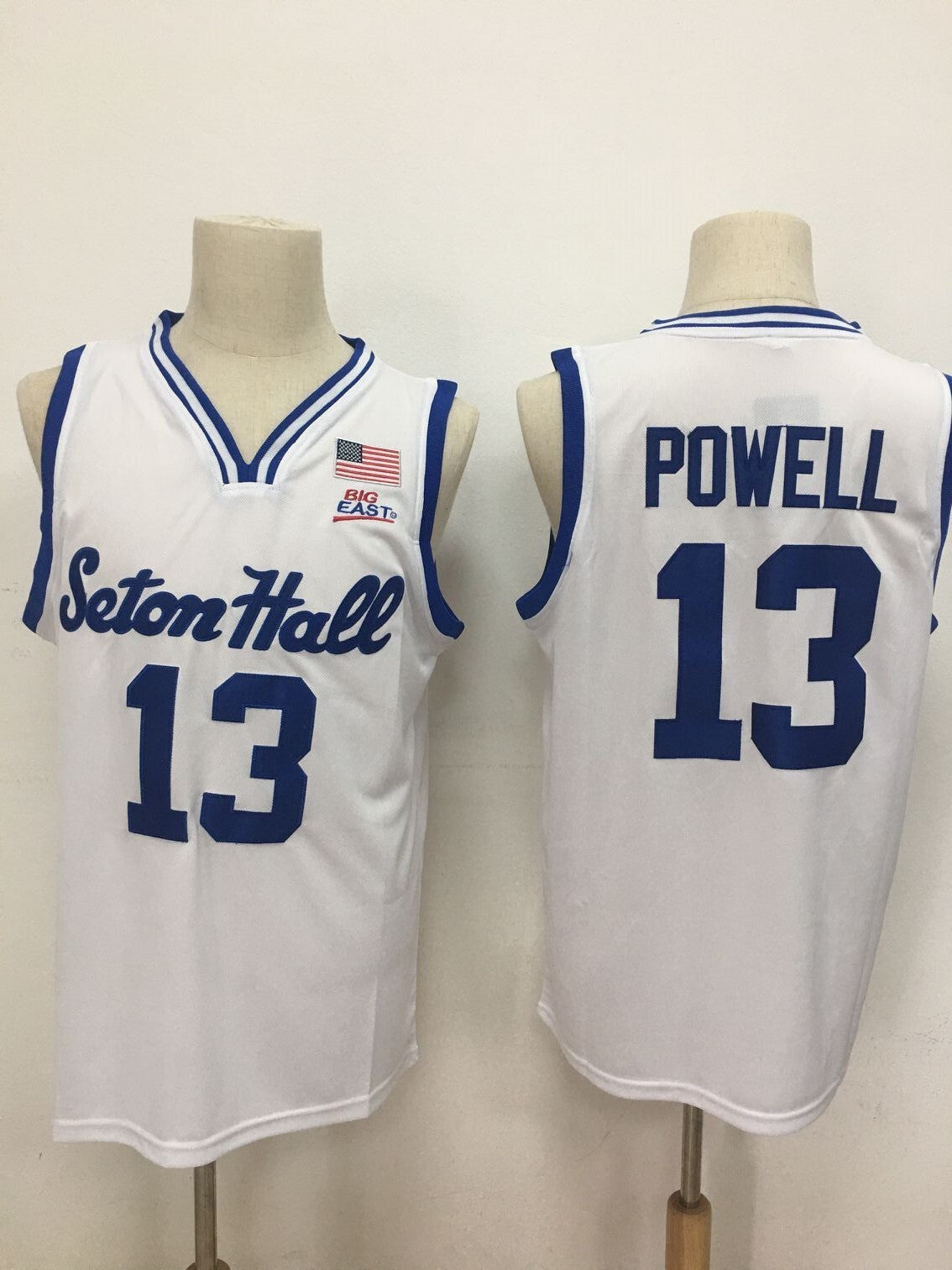 Seton Hall Pirates #13 Myles Powell Style 1 College Football Jersey football jersey product view 1