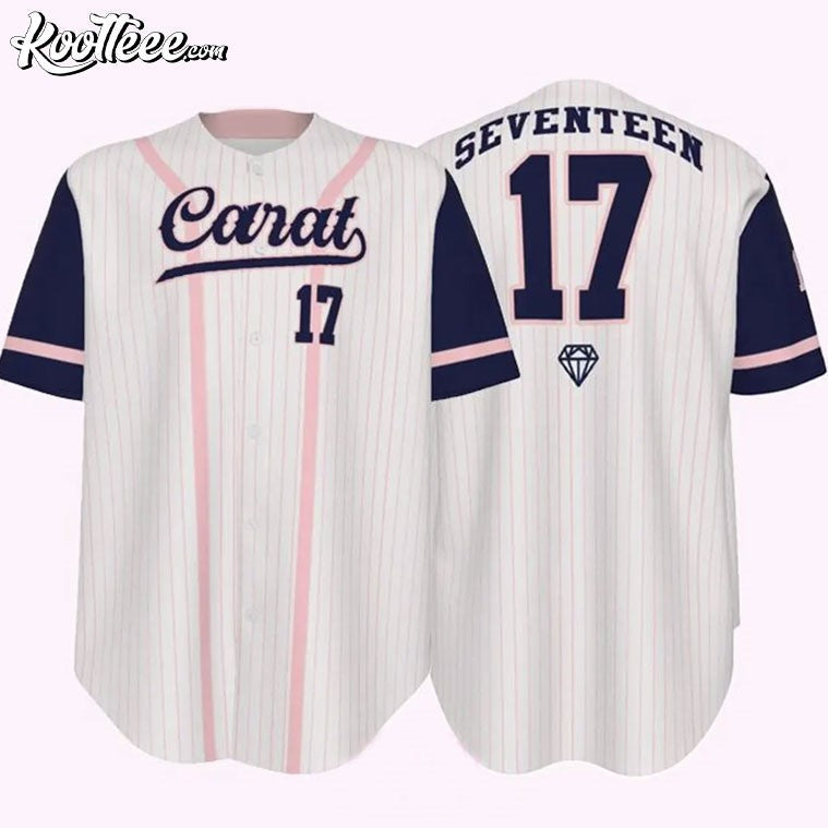 Seventeen Carat Custom Baseball Jersey baseball jersey product view 1
